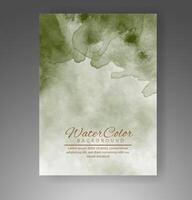 Cover template with watercolor background. Design for your cover, date, postcard, banner, logo. vector