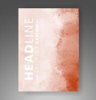 Cover template with watercolor background. Design for your cover, date, postcard, banner, logo. vector