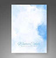 Cover template with watercolor background. Design for your cover, date, postcard, banner, logo. vector