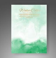 Cover template with watercolor background. Design for your cover, date, postcard, banner, logo. vector