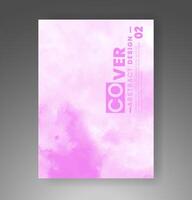 Cover template with watercolor background. Design for your cover, date, postcard, banner, logo. vector