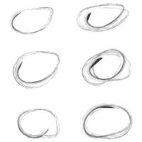 Set Of Hand Drawn Circle Elements, Hand Drawn Sketch vector