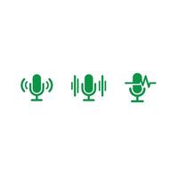 microphone icons set , headphone icon vector