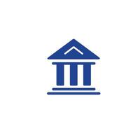 bank building icon vector