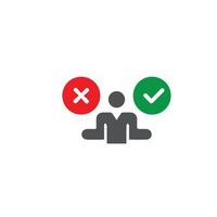 check mark icon , choice icon vector