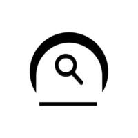 Search Icon Symbol. Premium Quality Isolated Magnifier Element In Trendy Style. Premium search icon vector