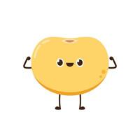 Soybean . Soybean character design. vector