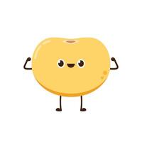 Soybean . Soybean character design. vector