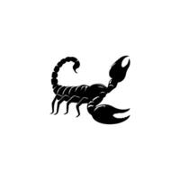 Scorpion or scorpio animal attacks isolated on a white background. Scorpius zodiac symbol tattoo. Black and white hand drawn vector