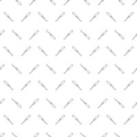 Seamless pattern with scalpel. Black, white illustration. vector