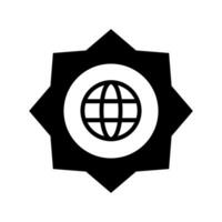 Go to web symbol icon, globe logo vector