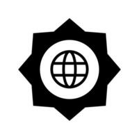 Go to web symbol icon, globe logo vector