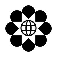 Go to web symbol icon, globe logo vector