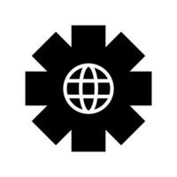 Vamos a web símbolo icono, globo logo vector