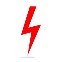 Thunder and Bolt Lighting Flash Icons Flat Style vector