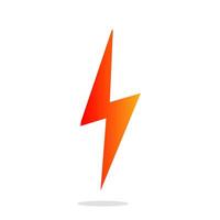 Thunder and Bolt Lighting Flash Icons Flat Style vector