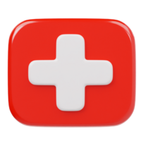 médico icono 3d hacer ilustración png