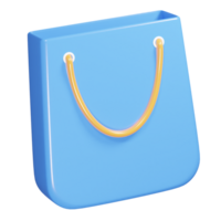 Shoping bag icon 3d render illustration png