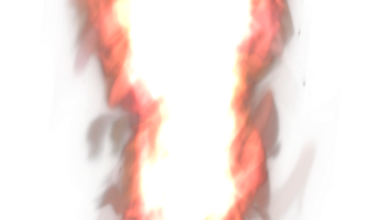 un rojo y blanco fumar nube en un transparente antecedentes png