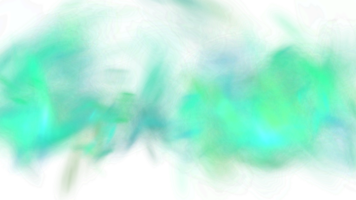 abstrait vert et bleu fumée sur transparent Contexte png