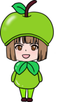 donc mignonne fruité fille png