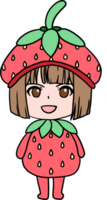 donc mignonne fruité fille png