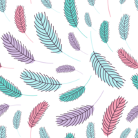 feathers seamless pattern png