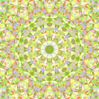 Polygonal colorful triangle mosaic mandala background design vector