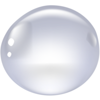 Transparent drops of water, gel or glycerin. png