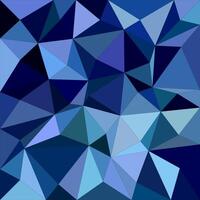 Blue irregular triangle mosaic background design vector