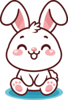 cute rabbit illustration png