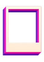 rectangle shape frame border with curve wave png