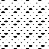 Geometric abstract repeating monochrome ellipse pattern background vector