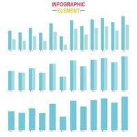 Set of infographic elements bar graphs, statistics, pie charts, icons, presentation graphics vector