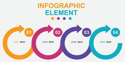 infographic elements Illustration presentation vector