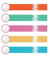 Set of infographic presentation elements vector