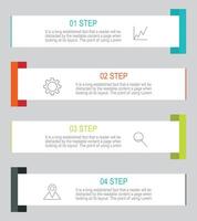 embudo, cinta infografía modelo o elemento con 5 5 paso, proceso, opción, vistoso, círculo, botón, etiqueta, escalera, escalera, rectangular, circular, etiqueta para rebaja diapositiva vector