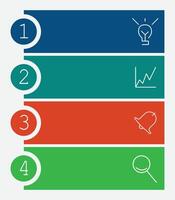 embudo, cinta infografía modelo o elemento con 5 5 paso, proceso, opción, vistoso, círculo, botón, etiqueta, escalera, escalera, rectangular, circular, etiqueta para rebaja diapositiva vector