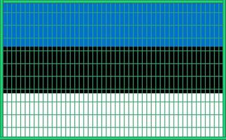 illustration of the flag of Estonia under the lattice. The concept of isolationism. No war. vector