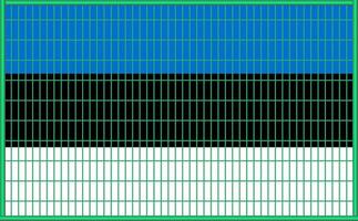 illustration of the flag of Estonia under the lattice. The concept of isolationism. No war. vector