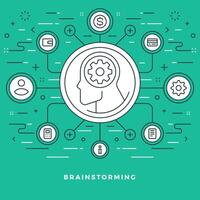 Flat line illustration. Modern thin linear stroke icons. vector