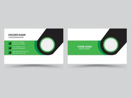Corporate creative business card design vector