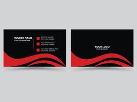 Clean simple business card design vector