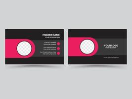 Corporate creative business card design vector