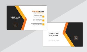 Simple creative business card design template vector