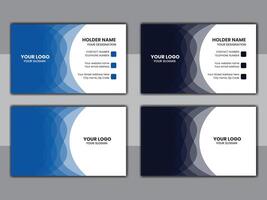 Modern creative business card design vector