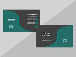 Modern simple business card design vector