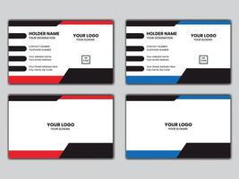 Clean simple business card design vector