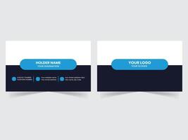 Clean simple business card design vector