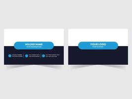 Clean simple business card design vector